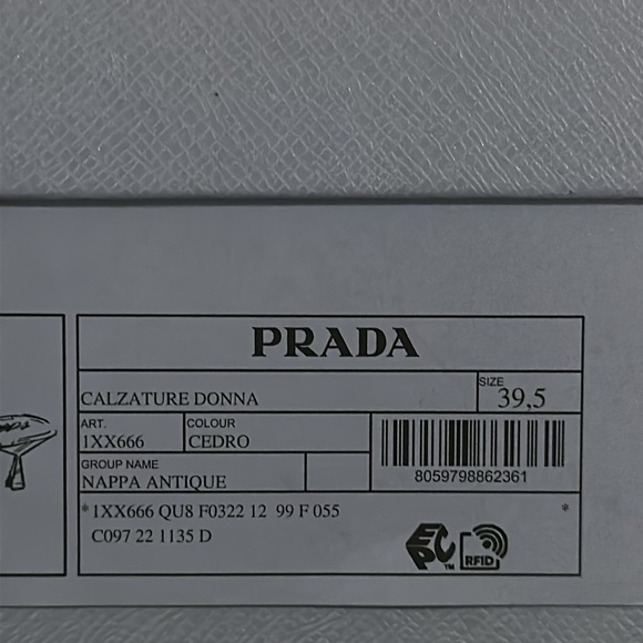 Prada coated Napa crinkled leather mules - Picture 7 of 7
